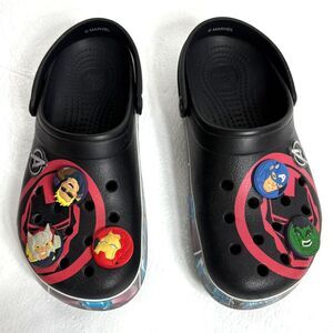 Crocs Crocband Marvel Avengers Ironman Clogs Black and Red M6 W8 Shoes